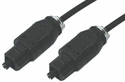 VS-ELECTRONIC - 609004 LWL kabel Toslink, 2,2 mm buitendiameter, lengte 1 m, stekker/stekker, demping 0,18dB/M OC690021