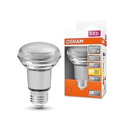 OSRAM LED-stjernen R63 LED-lampe til E27-base, reflektorlampe, glasdesign, 210 lumen, varm hvid (2700k), udskiftning til konventionelle 40W pærer, ikke dæmpbar, 1-pack