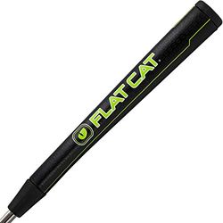 Flat Cat Tak Putter Grip, Mens Standard, Black-Lime