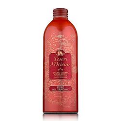 Tesori d'Oriente - Bagno Crema Fiore del Dragone e Pitaya, Bagnoschiuma dalle Note di Fiori Bianchi, Deterge Delicatamente la Pelle Donando un Profondo Benessere, 500ml