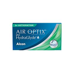Air Optix Plus HydraGlyde for Astigmatism Lenti a Contatto Mensili, 6 Lenti, BC 8.7 mm, DIA 14.5 mm, CYL -0.75, Asse 40, -2.0 Diopt