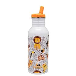 Nerthus Unisex - volwassenen FIH 808 kinderdrinkfles, plaatpatroon, 500 ml