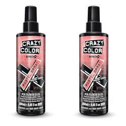 Crazy Color Pastel Hair Spray Peachy Coral 250 ml (Pack of 2)
