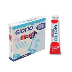 Tubo Giotto Témpera Tubo Rojo Escarlata 12 Ml