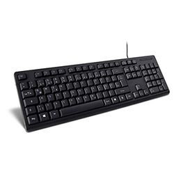 Inter-Tech K-118 Clavier USB QWERTZ Allemand Noir