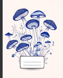 Vintage Mushroom Composition Notebook: College Ruled: Rustic Botanical Journal for Students, Teachers, and Nature Lovers | Cottagecore Aesthetic