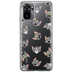 ERT GROUP mobiltelefonfodral för Xiaomi REDMI NOTE 10/ 10S originalt och officiellt licensierat Tom and Jerry mönster 007 optimalt anpassad till formen på mobiltelefonen, gedeeltelijk transparant