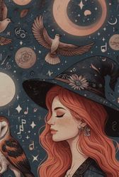 Mystical Memories Writing Pad: Vintage Non-Spiral Notebook for Daily Planning and Creative Notes