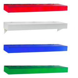 Aluminium Rack LED wandlamp, 1 W