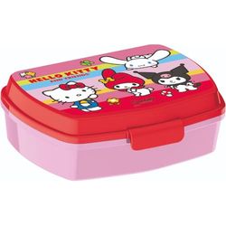 KP Pharma Hello Kitty & Friends Funny Sandwich Box for Kids – Durable, BPA-Free Plastic Lunch Box with Secure Lid – Perfect for School, Picnics, or Snacks On-The-Go
