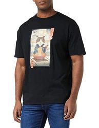Pyramid International Japansk Ukiyo-e-skjorta, flerfärgad, 3XL, Flerfärgat17, 3XL