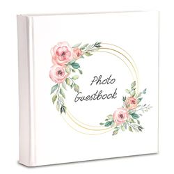 Mareli Guestbook Uitnodigingsboek, wit, 20 x 20 cm