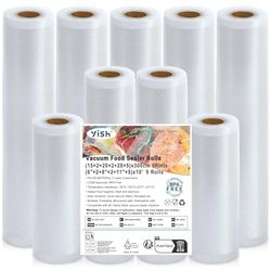YISH Vacuum Bag 9 Rolls: Vacuum Film 15/20/28 x 300 cm, Vacuum Food Bag for Vacuum Sealer/Sous Vide/Microwave, Vacuum Bag Food Made of Food-Grade Materials