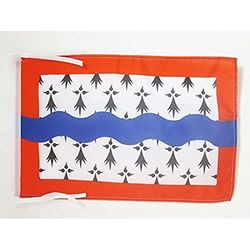 AZ FLAG - Drapeau Haute-Vienne - 45x30 cm - Pavillon Département Français - Limousin 100% Polyester avec Deux Cordelettes - 20g