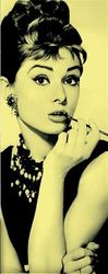 Imagicom Audrey in Yellow Adesivo murale, Tessuto, Multicolore, 100x254