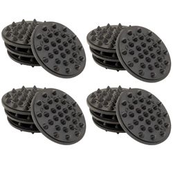 OEHLBACH Shock Absorber - Amortiguadores de Vibraciones para subwoofers, Altavoces, amplificadores y Tocadiscos - Protección contra Vibraciones, pies de Altavoz, Juego de 16 Unidades, Color Negro
