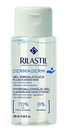 Rilastil - Gel de Manos Hidroalcoholico 2 en 1 Higienizante e Hidratante - 70% de Alcohol y 8% Glicerina - Antisequeda, Transparente, 100 Mililitros