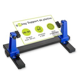 Goobay 51220 Support soudure Pour la fixation des circuits imprimés & des pièces lors des travaux de soudure et de bricolage avec pince de montage/rotation de 360°