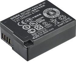 Sigma BP-51 - Batería/Pila recargable (1200 mAh, Cámara digital, iones de litio) Negro
