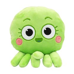 Giochi Preziosi Baby Shark Big Show BAH16600 Groene pluche dier in de vorm van een huisje met roze wangen met de naam vlinderdas maat 20 cm; voor kinderen vanaf 2 jaar