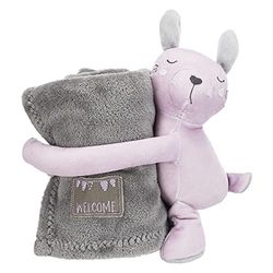 TRIXIE Junior Set Douillet, Coperta/Lepre, in Felpato, 75 × 50 cm, Grigio/Viola