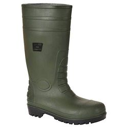 Portwest Bota Wellington Total Safety S5, tamanho: 43, cor: Verde, FW95GNR43