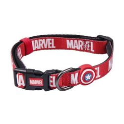 Cerdá - for Fan Pets - Hochwertiges Hundehalsband mit Marvel Motiven Bedruckt | Aus 100% Polyester hergestellt, Beständiger Stoff und Kleine Anhänger aus Metall - Offiziell Lizenziert von Marvel