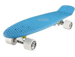 Ridge Skateboards Big Brother Retro Cruiser, Azzurro/Bianco, 69 cm (27'')