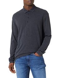 Sisley Herr L/S 3UMCS3009 pikétröja, mörkgrå 508, M