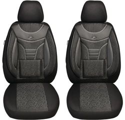 BREMER SITZBEZÜGE Measure Car Seat Covers Compatible with Seat Altea Driver & Passenger Set from 2004-2015 / Car Seat Covers Protective Cover Set Car Seat Covers Pack of 2 in Black