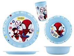 Lulabi Spidey Marvel 3-delige set voor jongens van polypropyleen, Spiderman Baby, karton, meerkleurig