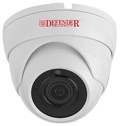 Defender Security DFR15 1080p HD 2 MP 4 in 1 Hybrid Indoor/Outdoor Dome Security Camera, White, IP66