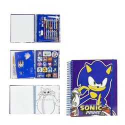 CERDÁ LIFE'S LITTLE MOMENTS Unisex Kid's Sonic Colouring Book Pencil case, Multicolor, Standard