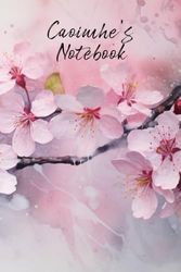 Caoimhe’s Notebook: Personalized Diary Journal for Caoimhe, Stylish Watercolor Apple Caoimhe Diary, 6"x 9" 160 Lined Pages