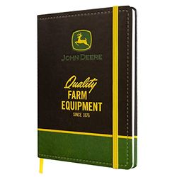 Nostalgic-Art Retro notitieboek gestippeld, John Deere – Farm Logo Black – Geschenkidee voor tractorfans, Bullet Journal dotted, Design vintage, A5