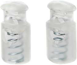 Prym Transparent Plastic 1-Hole Cord Stops/Knot Cover (2pc), 9.5 x 6 x 2 cm