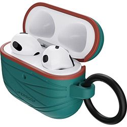LifeProof Coque LifeProof pour AirPods 3e Gen 2021, antichoc, anti-chute, ultra-mince, anti-rayures et anti-éraflures pour Apple AirPods, Mousqueton inclus, Fabriqué de manière durable, Teal