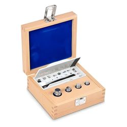 Kern 323-02 gewichtsset, knoopvorm, messing vernikkeld, 1 stuk