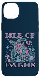 ISLE OF PALMS SC TURTLE LOVER SOUVENIR SPIAGGIA COLORATO Custodia per iPhone 14 Plus