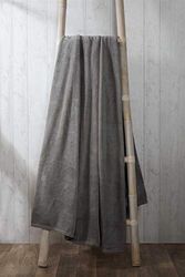 Rapport Super Soft Coral Fleece Charcoal 200x240cm Blanket Throwover Sofa Accessory