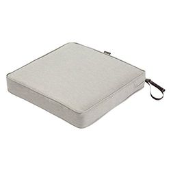 Classic Accessories Montlake - Cuscino rotondo in schiuma e fodera antiscivolo, Delana Venna, 19" wide x 19" deep x 3" thick