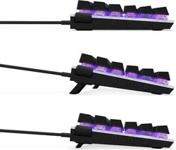 NZXT Function Mini TKL Clavier mécanique Gamer pour PC - Éclairant - Switches RGB linéaires - Switches compatibles MX - Switches remplaçables à Chaud - Clavier Gamer Mecanique DE (QWERTZ) Blanc