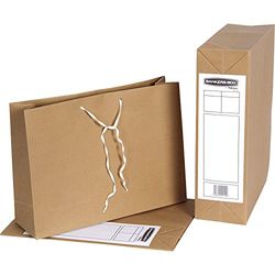 Fellowes Bankers Box 25 opbergzakken - Manilla papieren zak met handvat - 101 x 356 x 254 mm - pak van 25