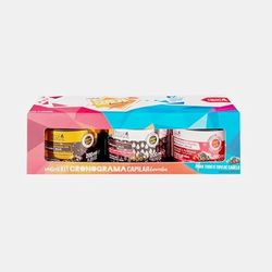 Real Natura - Kit Masques Bomba 3x200ML - Pro-Vitamine pour Cheveux Forts - Nutrition Intense pour Cheveux Doux - Bomba Café pour Croissance et Volume - 600 ml