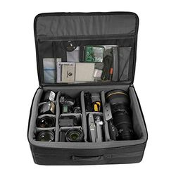 VANGUARD Divider Bag 53 - Organizador de mala de mão fotográfica para câmaras e alvos