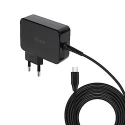 PRENDELUZ Caricatore portatile USB-C PD 90 W, nero, compatto e ad alta velocità, ideale per la ricarica di dispositivi mobili e laptop in movimento.