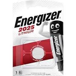Energizer - Pacote de 1 pilha de botão de lítio CR2025, sem mercúrio adicional e potência para dispositivos pequenos, como dispositivos médicos, balas, elementos vestiáveis