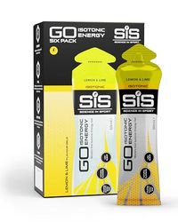Science in Sport GO Isotonic Energy Gel 6x60ml Lima-limón, Vegano - Formulación isotónica con 22g de carbohidratos, Alternativa ideal a las bebidas isotónicas