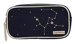 Depesche 10861-033 - make-uptas TOPModel, donkerblauw versierd met het sterrenbeeld Sagittarius (schutter), ca. 19 x 10 x 5,5 cm groot, voor het opbergen van make-up en cosmetica