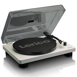 Lenco LS-50 Giradiscos con puerto USB, en carcasa de madera con altavoces integrados y amplificador integrado, 2 x 3 vatios